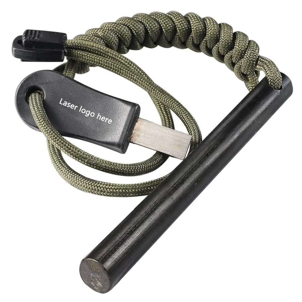 Custom Logo Ecofriendly Big Stone Army Fire Steel Magnesium 2 in 1 1/2 in Fire Starter for 12000 Ignitions, Black ferro rod
Custom Logo Ecofriendly Big Stone Army Fire Steel Magnesium 2 in 1 1/2 in Fire Starter for 12000 Ignitions, Black ferro rod