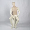 Fabric FRP male sitting mannequin for boutique
