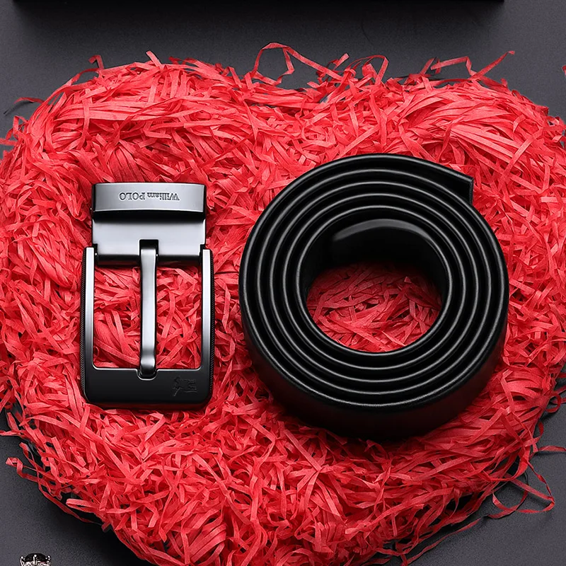 WILLIAMPOLO Youth All-match Fashion Simple Business Pin Buckle Belt Leather Top Layer Leather Men's Belt
WILLIAMPOLO Youth All-match Fashion Simple Business Pin Buckle Belt Leather Top Layer Leather Men's Belt