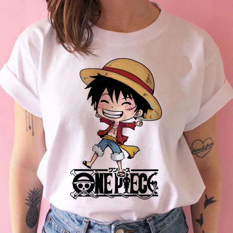 Wholesale One Piece cartoon comic printing women's breathable and comfirtable short sleeve T-shirt
Wholesale One Piece cartoon comic printing women's breathable and comfirtable short sleeve T-shirt