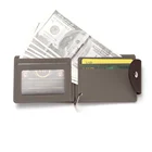 CUIKCA Slim Leather Wallet Coin Purse Money Clip Card Cases Hasp Zipper Women Men Wallet ID Credit Card Holders