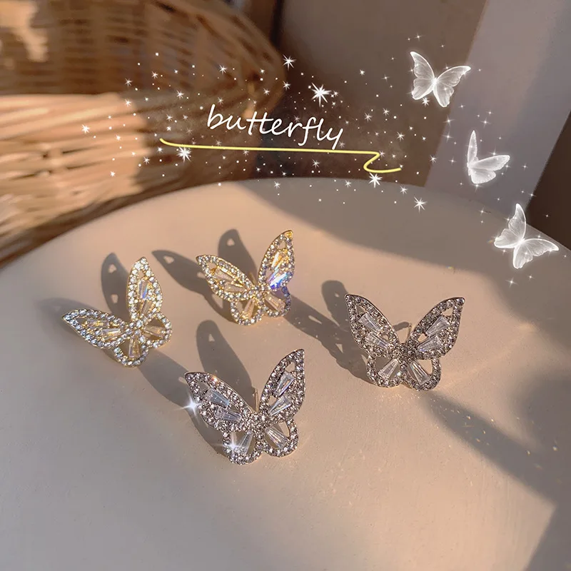 S925 Silver Trendy Small And Exquisite Ins Girl Earrings 2021 Crystal Butterfly Earrings Women
S925 Silver Trendy Small And Exquisite Ins Girl Earrings 2021 Crystal Butterfly Earrings Women