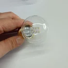 2200K 2500K 2700K G45 globe led bulb E27 led lamps plastic body garden paty decorative lights 230v 1w plastic led bulb