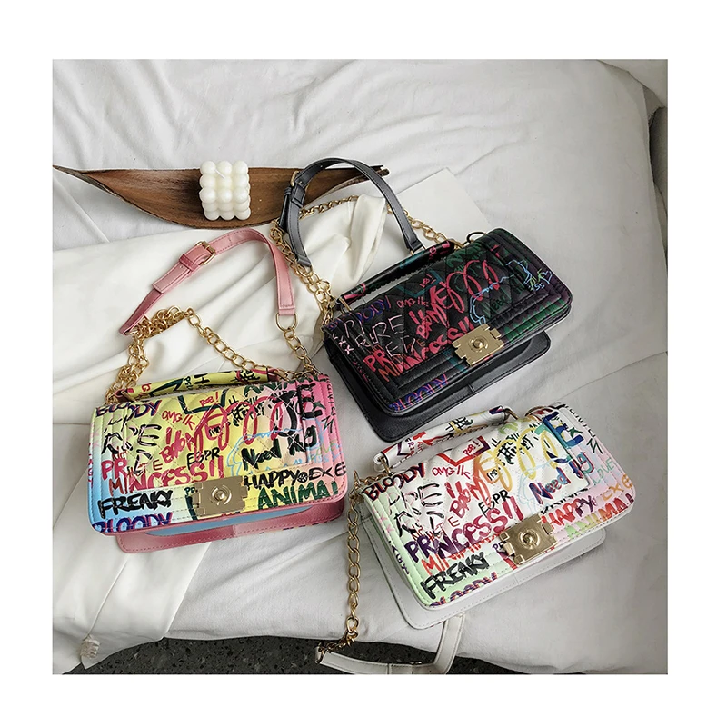 Famous Brand Graffiti Bags For Women Rainbow Color Luxury Handbags Women Bags Designer Shoulder Bags Ladies Purses and Handbags
Famous Brand Graffiti Bags For Women Rainbow Color Luxury Handbags Women Bags Designer Shoulder Bags Ladies Purses and Handbags