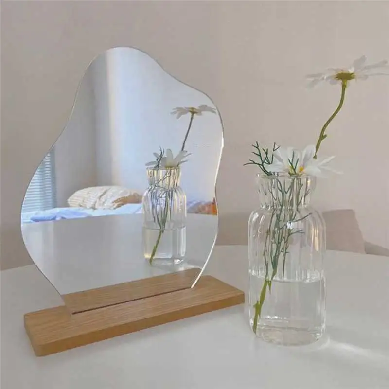PUSELIFE Hot Sale Desktop Home Decoration Korea Ins Irregular Cloud Shape Desktop Wooden Stand Up Makeup Mirror
PUSELIFE Hot Sale Desktop Home Decoration Korea Ins Irregular Cloud Shape Desktop Wooden Stand Up Makeup Mirror
