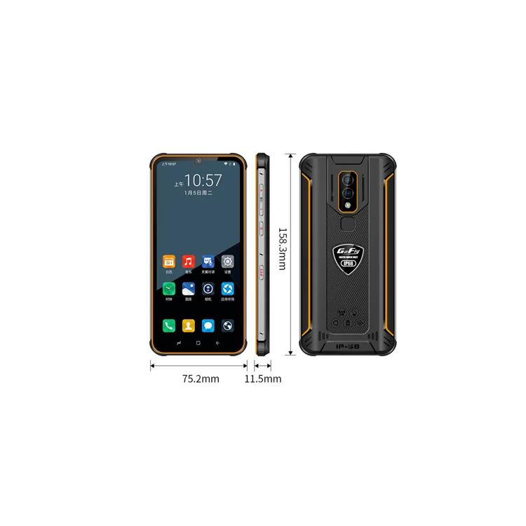 Outdoor military-industrial rugged fashion standby full waterproof fingerprint big screen phone
Outdoor military-industrial rugged fashion standby full waterproof fingerprint big screen phone