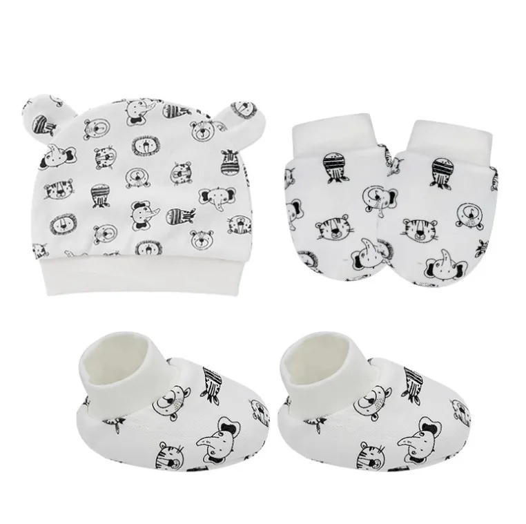 Wholesale newborn printing baby socks mitten beanie set newborn baby gift set, Picture shown
Wholesale newborn printing baby socks mitten beanie set newborn baby gift set, Picture shown