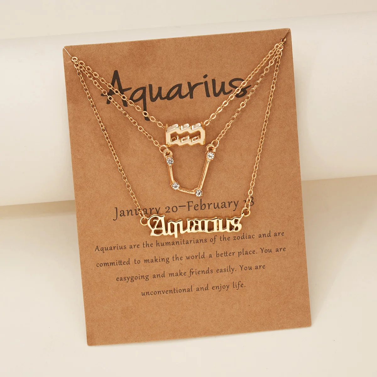 3 Pieces/Card Female Elegant Star Zodiac Sign 12 Constellations Necklace Gold Rhinstone Pendant Chain Necklaces Jewelry
3 Pieces/Card Female Elegant Star Zodiac Sign 12 Constellations Necklace Gold Rhinstone Pendant Chain Necklaces Jewelry
