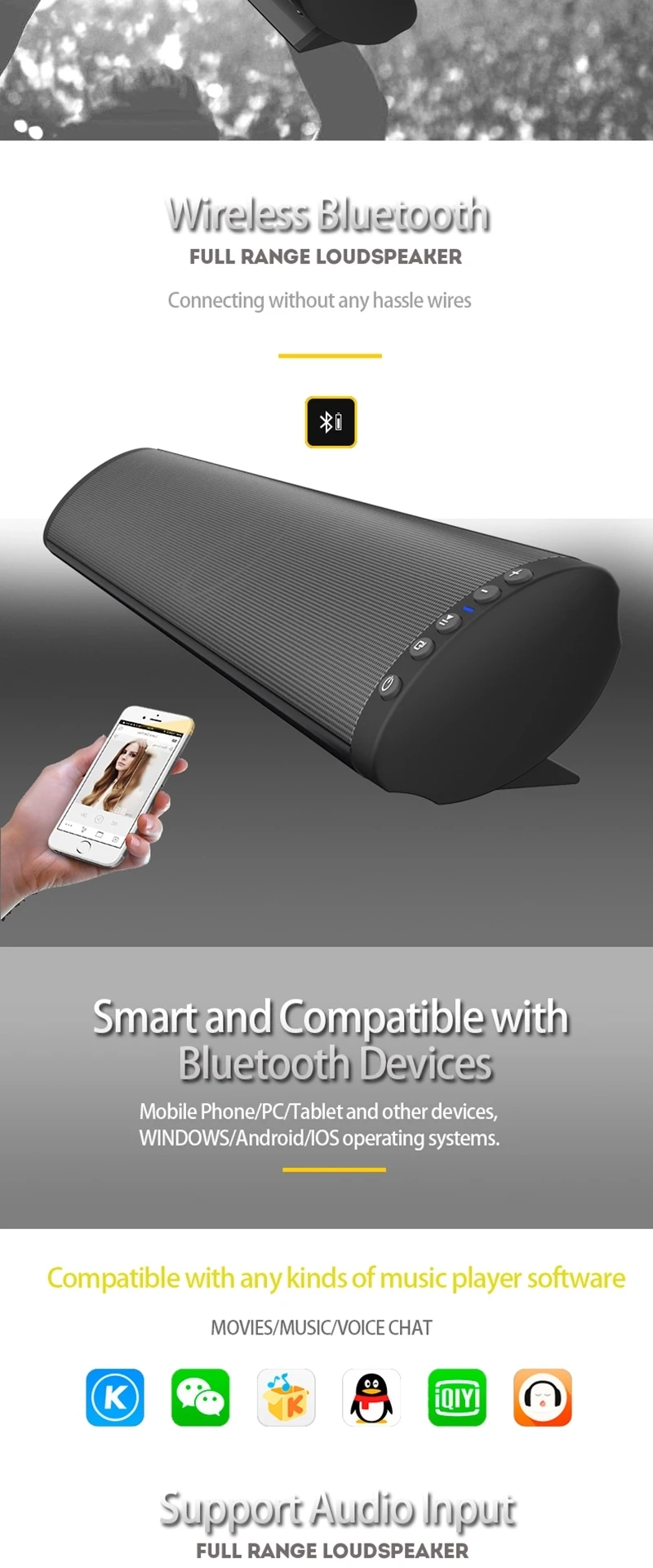 Best wall mount sound bar home theater system speaker with subwoofer bluetooth - ANKUX.COM