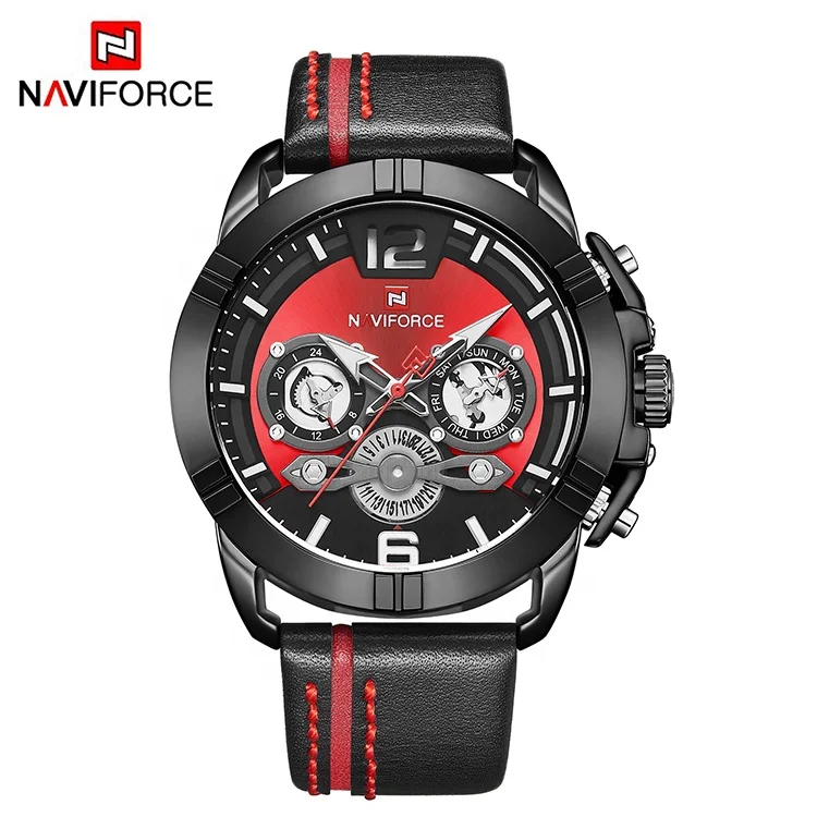 NAVIFORCE 9168 Popular Design Mens Quartz Leather Strap Week Displey Cool Man Luxury Watches
NAVIFORCE 9168 Popular Design Mens Quartz Leather Strap Week Displey Cool Man Luxury Watches
