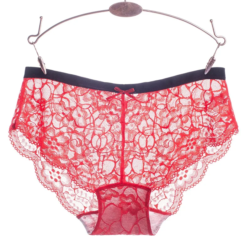 Sexy lace panties women transparent briefs girls shorts mid-waist seamless cotton crotch women's panties
Sexy lace panties women transparent briefs girls shorts mid-waist seamless cotton crotch women's panties