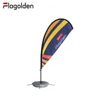 New Year Advertising Custom Beach Flags with High Quality Beach Flag Pole for Promotion