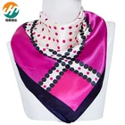 wholesale winter printing custom satin silk ladies scarves scarf women hijab muslim