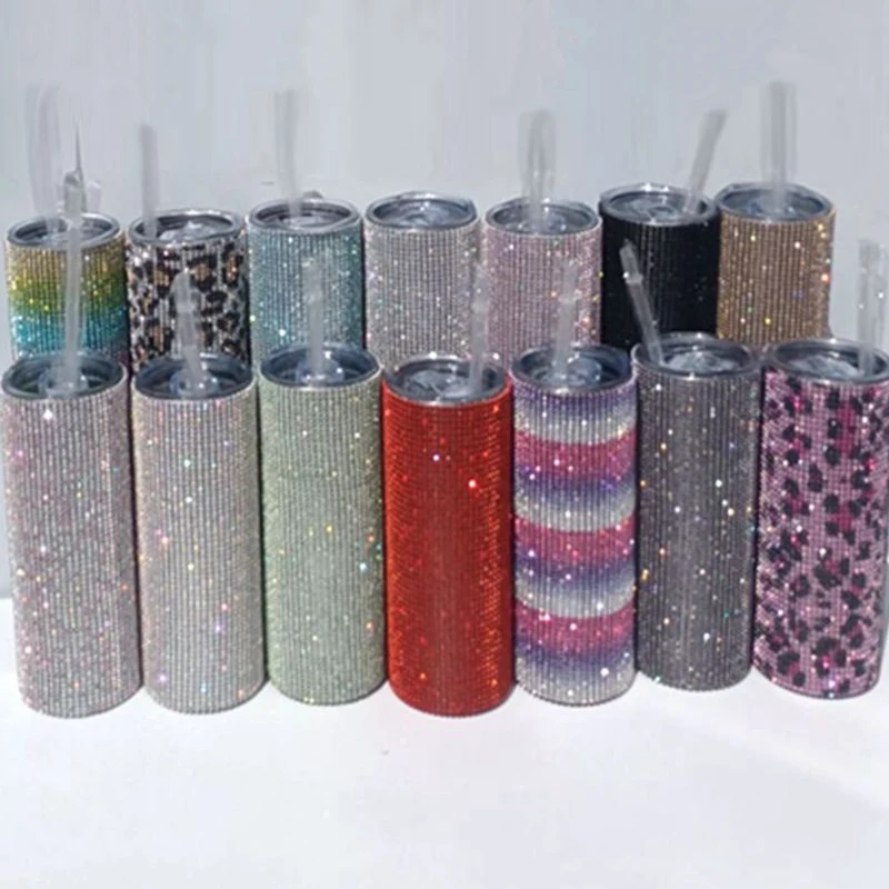 custom double wall insulated diamond leopard bling tumbler cups rhinestone glitter stainless steel tumbler with straw, Multi colors
custom double wall insulated diamond leopard bling tumbler cups rhinestone glitter stainless steel tumbler with straw, Multi colors