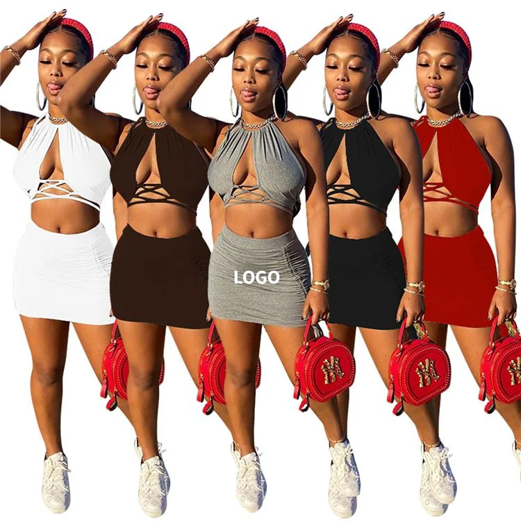 2021 Amazon Latest Design Crop Top Sexy Summer New Womens Two Piece Skirt Set Women Clothing Two Piece Short Set
2021 Amazon Latest Design Crop Top Sexy Summer New Womens Two Piece Skirt Set Women Clothing Two Piece Short Set