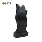 Black Granite Funeral Grave Monument Tombstone Slab