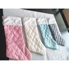 Family Wholesale Hot Sale Family Decor Plaid Fur Christmas Stockings