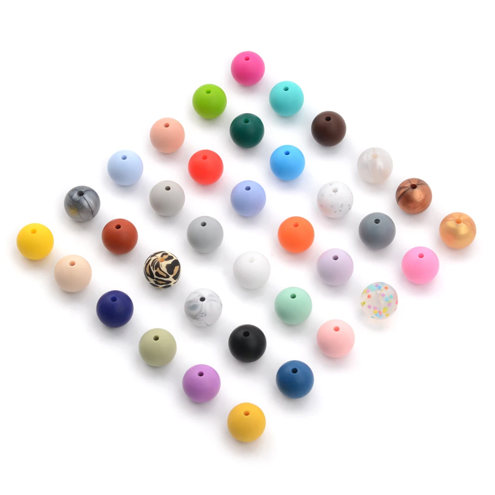 Food Grade Silicone Tie Dye Round Teething Beads, 37 colors, welcome to customize colors
Food Grade Silicone Tie Dye Round Teething Beads, 37 colors, welcome to customize colors