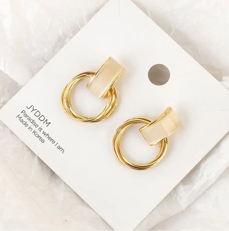 2021 New Arrival Chunky Bar Opal Stone Earrings For Women Fashion Temperament Gold Color Round Earrings Brincos
2021 New Arrival Chunky Bar Opal Stone Earrings For Women Fashion Temperament Gold Color Round Earrings Brincos