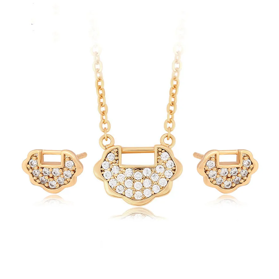 A00690251 xuping jewelry featured ethnic style exquisite Ruyi lock diamond 18K gold-plated jewelry set
A00690251 xuping jewelry featured ethnic style exquisite Ruyi lock diamond 18K gold-plated jewelry set