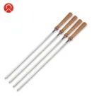 Sticks Stainless Steel Barbecue Skewers Reusable BBQ Sticks Kabob Skewers