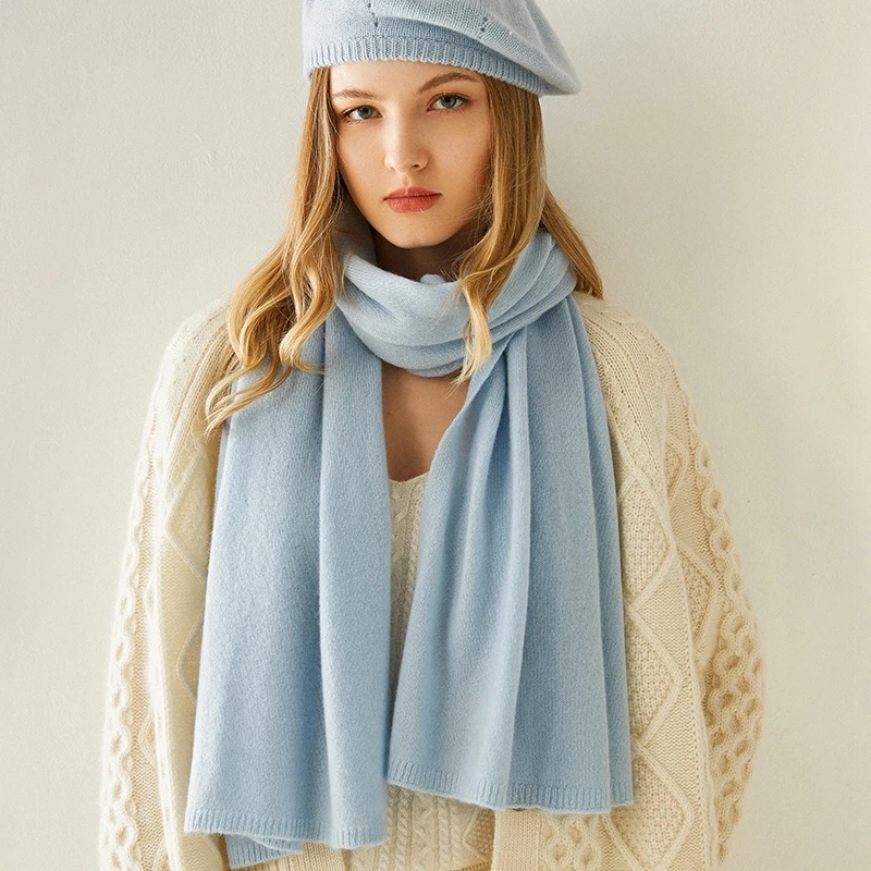 Wholesale Factory Women Scarves 180*45cm 100% Cashmere Knit Scarf Winter Soft Warm Pure Goat Cashmere Long Scarf For Ladies
Wholesale Factory Women Scarves 180*45cm 100% Cashmere Knit Scarf Winter Soft Warm Pure Goat Cashmere Long Scarf For Ladies