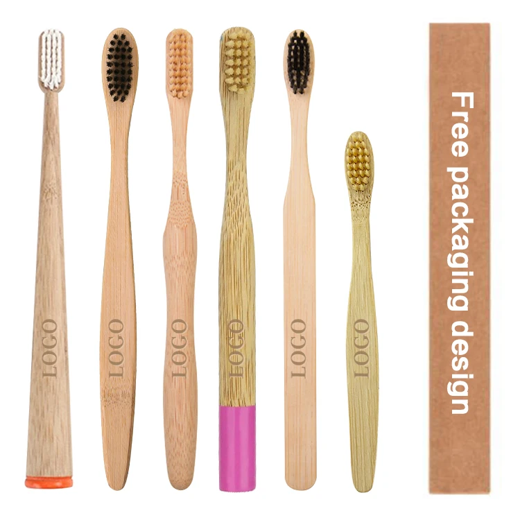 CE Approved Eco Friendly Biodegradable Disposable Customized Packing and Logo OEM Soft Charcoal Bristle Hotel Bamboo Toothbrush