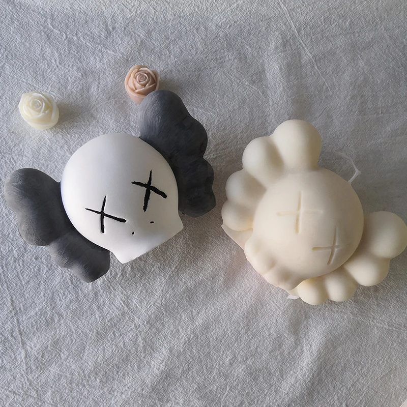 DIY Home Decoration Large 3D Street Fashion Cartoon Figure Plaster Candle Making Mould Kaws Head Shape Candle Silicone Mold, White
DIY Home Decoration Large 3D Street Fashion Cartoon Figure Plaster Candle Making Mould Kaws Head Shape Candle Silicone Mold, White