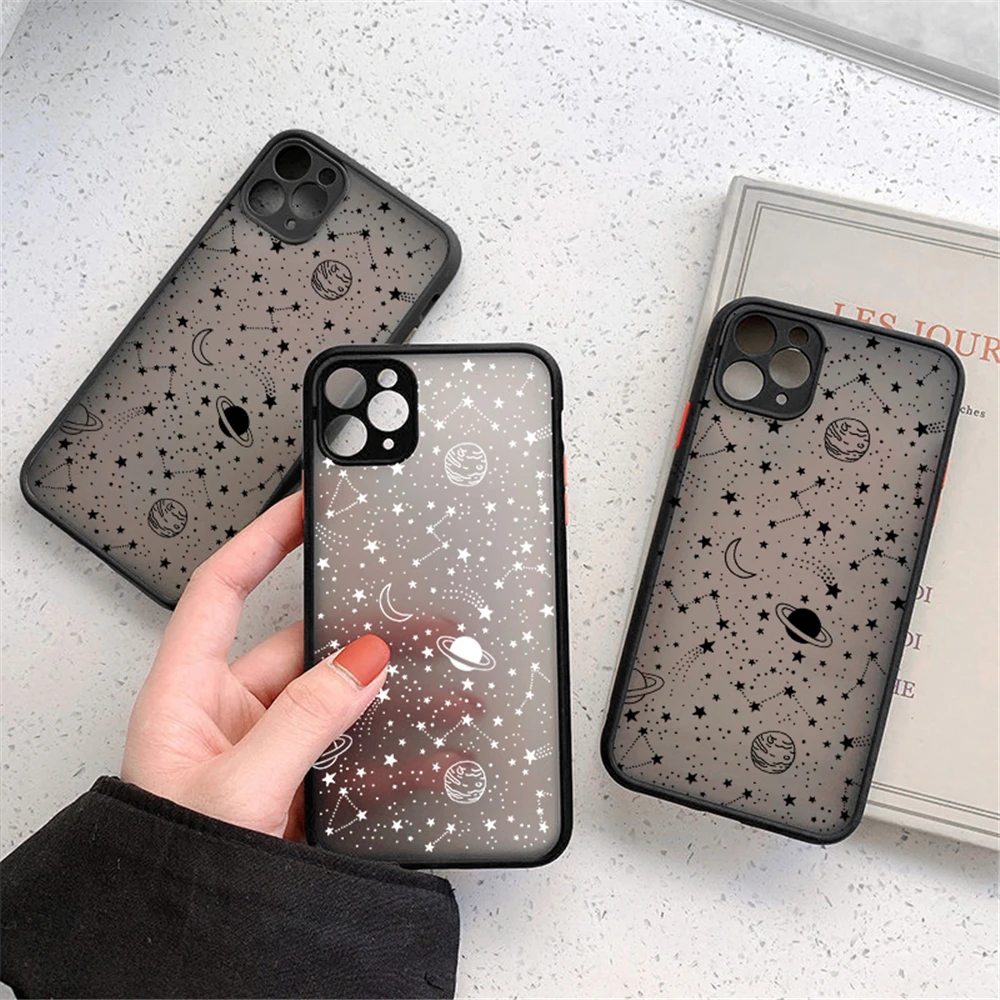 Starry Sky Matte Phone Case For iPhone 12 Pro Max 11 Pro 7 8 Plus XS Max XR 12 Mini X SE 2020 Art Planet Transparent TPU Cover, 2 colors
Starry Sky Matte Phone Case For iPhone 12 Pro Max 11 Pro 7 8 Plus XS Max XR 12 Mini X SE 2020 Art Planet Transparent TPU Cover, 2 colors