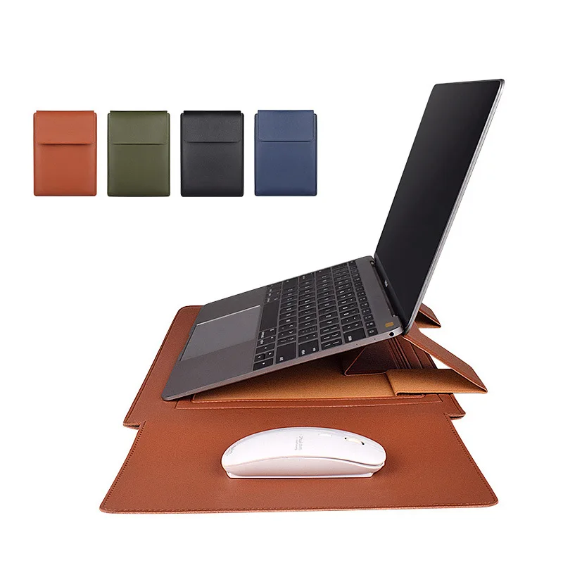 Wholesale Custom PU Leather Laptop Tote Bag with Stand Mouse Pad Laptop Sleeve Pocket for MacBook Air
Wholesale Custom PU Leather Laptop Tote Bag with Stand Mouse Pad Laptop Sleeve Pocket for MacBook Air