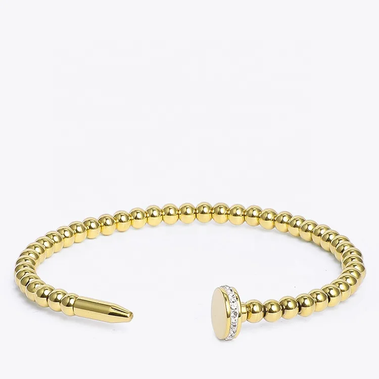 High Quality Fashion Jewelry Multi-spherical Open Cuff Nail Stainless Steel Bracelet
High Quality Fashion Jewelry Multi-spherical Open Cuff Nail Stainless Steel Bracelet