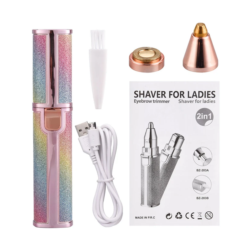 2 in 1 Electric Epilator Eyebrow Hair Remover Facial Hair Removal Shaving Trimmer
2 in 1 Electric Epilator Eyebrow Hair Remover Facial Hair Removal Shaving Trimmer