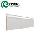 Custom Wood White Gesso Primed Flooring Moulding