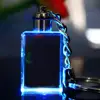 3D laser LED Light crystal keychain