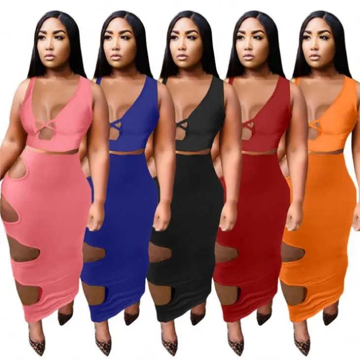 OSINA Hollow Out 2 Piece Skirt Sexy Women Fashion Clothes 2021 Summer Outfits Woman Two Piece Skirt Set
OSINA Hollow Out 2 Piece Skirt Sexy Women Fashion Clothes 2021 Summer Outfits Woman Two Piece Skirt Set