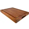Large Reversible Multipurpose Thick Acacia Walut Hardwood Wood Chopping Block Cutting Board with Carving Block Juice Drip Groove