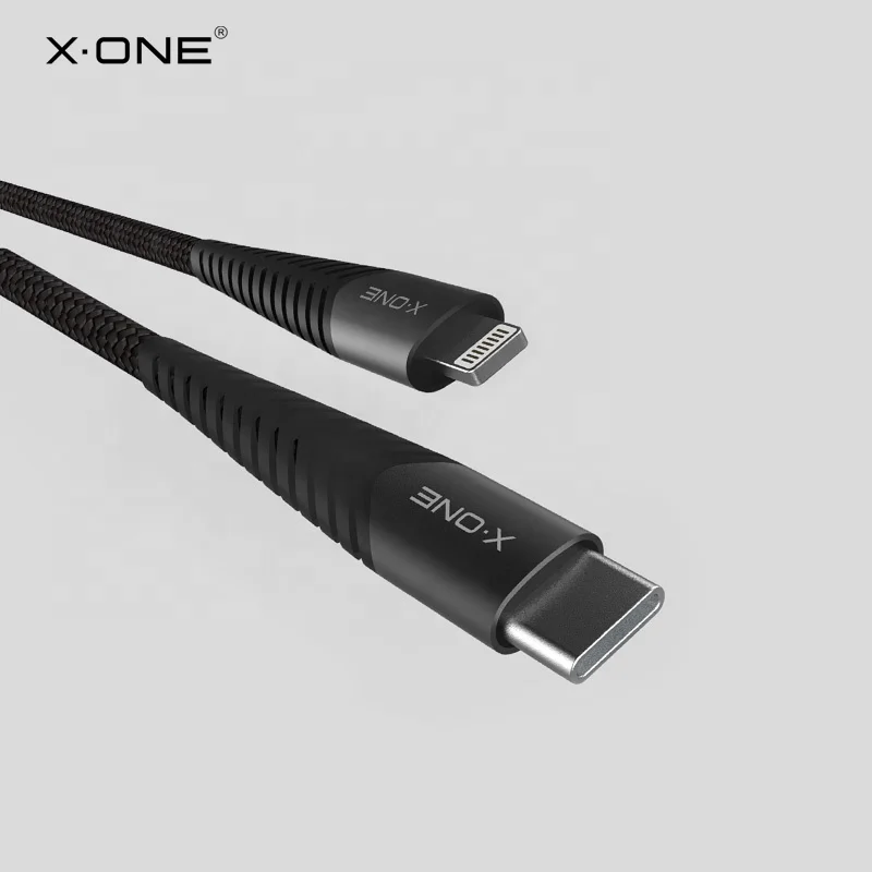 X.ONE 3A PD Fast Charging 1M Nylon Braided Data Cable Line Usb Charger Cable for usb-c to lightning Cable, Black
X.ONE 3A PD Fast Charging 1M Nylon Braided Data Cable Line Usb Charger Cable for usb-c to lightning Cable, Black