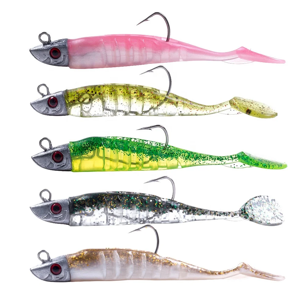 15G 25G artificial soft plastic bait lead head jigging fish lure, 5 colors as picture
15G 25G artificial soft plastic bait lead head jigging fish lure, 5 colors as picture