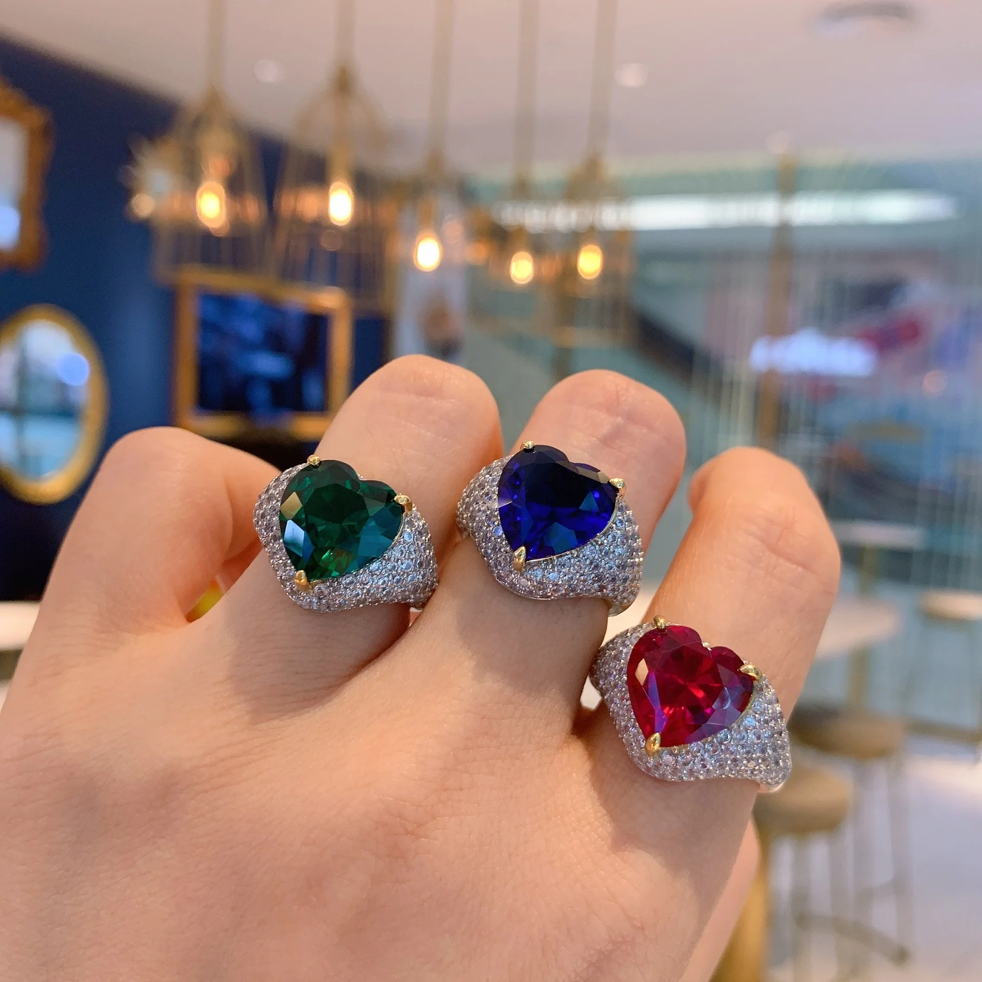 100% 925 Sterling Silver Heart Rings for Women Wedding Engagement Bridal Jewelry Cubic Zircon Stone Elegant Ring Accessories, Customized color
100% 925 Sterling Silver Heart Rings for Women Wedding Engagement Bridal Jewelry Cubic Zircon Stone Elegant Ring Accessories, Customized color