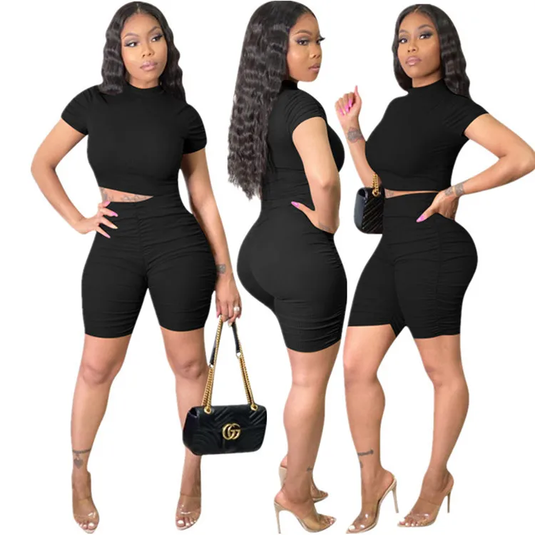 Amazon Hot Sale Ribbed Pleated Solid Color Sports Casual Plus Size Women Two Piece Set Bodycon 2 Piece Short Set Women
Amazon Hot Sale Ribbed Pleated Solid Color Sports Casual Plus Size Women Two Piece Set Bodycon 2 Piece Short Set Women