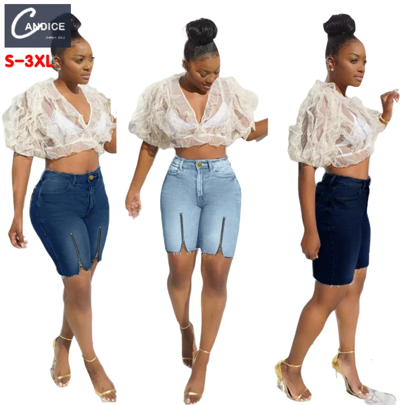 Candice 2021 fashion femme custom Split rip high waist denim pants style women's jean shorts
Candice 2021 fashion femme custom Split rip high waist denim pants style women's jean shorts