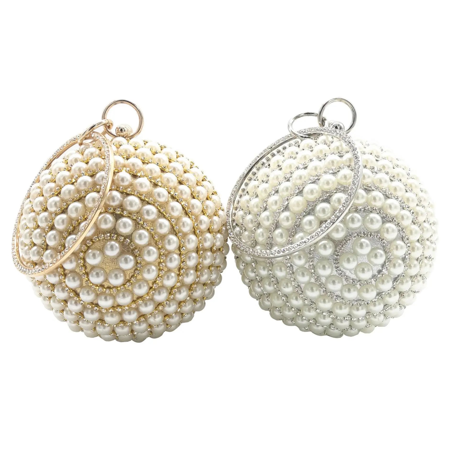 Round Ball Evening Clutch Bag Bling Pearl Bag Handmade Rhinestone Cosmetic Handbag Wedding Party for Women/, As picture
Round Ball Evening Clutch Bag Bling Pearl Bag Handmade Rhinestone Cosmetic Handbag Wedding Party for Women/, As picture