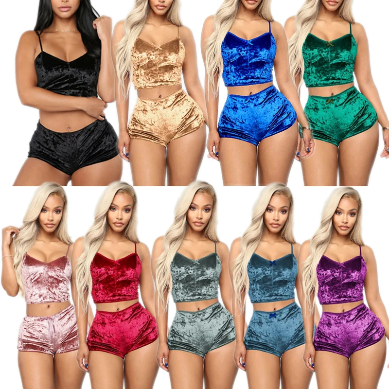 Drop shipping summer autumn latest ladies pajamas plus size women lingerie set women's 2 pieces sleepwear, Customized color
Drop shipping summer autumn latest ladies pajamas plus size women lingerie set women's 2 pieces sleepwear, Customized color