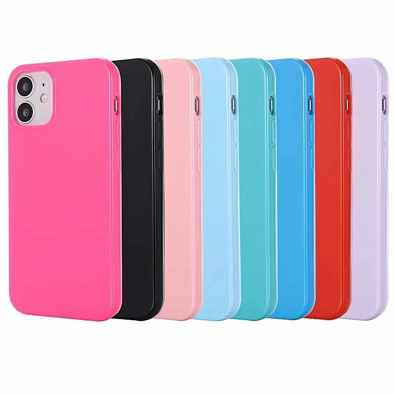 Glossy Candy Solid Soft TPU Case For Iphone 12 Pro Mini Colorful Cover Crystal Silicone Fashion Bling Phone Cover For 11 Pro Max
Glossy Candy Solid Soft TPU Case For Iphone 12 Pro Mini Colorful Cover Crystal Silicone Fashion Bling Phone Cover For 11 Pro Max