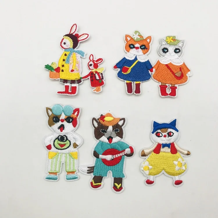 Wholesale cute cat rabbit patch 5styles/set kid animal patch clothing woven fabric Embroidery Patch
Wholesale cute cat rabbit patch 5styles/set kid animal patch clothing woven fabric Embroidery Patch