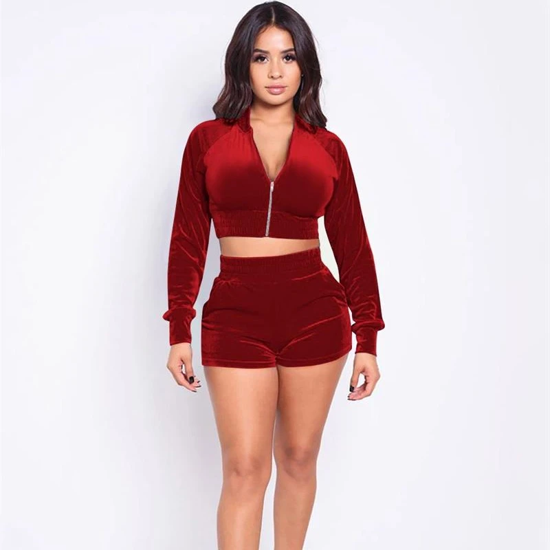 Women's Korean Fleece Stand Collar Zipper Cardigan Long Sleeve Shorts Set 2 piece jogger sets for women
Women's Korean Fleece Stand Collar Zipper Cardigan Long Sleeve Shorts Set 2 piece jogger sets for women