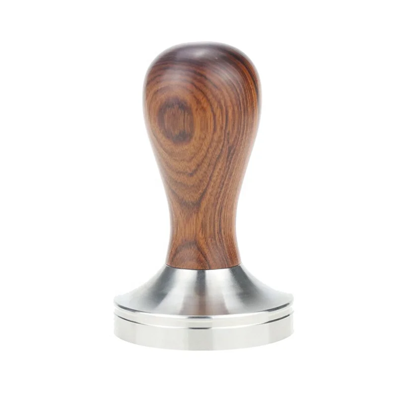 Hot Sale Stainless Steel Base Coffee Tamper 53mm Barista Espresso Wooden Coffee Bean Press
Hot Sale Stainless Steel Base Coffee Tamper 53mm Barista Espresso Wooden Coffee Bean Press