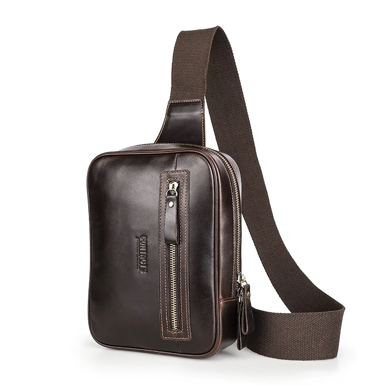 Men Crossbody Bag Custom sling Genuine Oil leather Chest Shoulder Strap Bag For Male Messenger Chest Bags Large Capacity, Coffee or customized color
Men Crossbody Bag Custom sling Genuine Oil leather Chest Shoulder Strap Bag For Male Messenger Chest Bags Large Capacity, Coffee or customized color