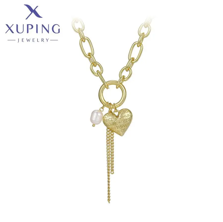 YM necklace-01496 Xuping Jewelry heart necklace 14K gold color fine jewelry necklaces pearl necklace for lady
YM necklace-01496 Xuping Jewelry heart necklace 14K gold color fine jewelry necklaces pearl necklace for lady