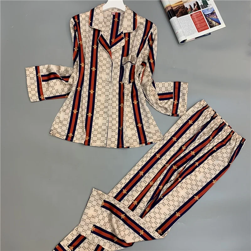 Best selling Women's spring long-sleeved 2 piece silk pajamas nighty online shopping, Existing or as customer's require
Best selling Women's spring long-sleeved 2 piece silk pajamas nighty online shopping, Existing or as customer's require